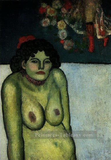 Femme nue assise 1899 cubiste Pablo Picasso Peintures à l'huile